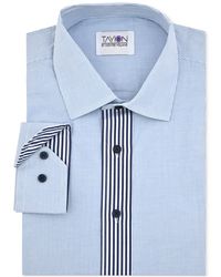 Tayion Collection - Slim-fit Stripe-placket Dress Shirt - Lyst