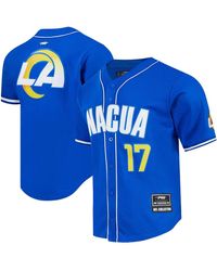 Pro Standard - Puka Nacua Los Angeles Rams Mesh Button-up Baseball Jersey - Lyst
