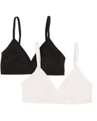 Felina - 2-pack Pima Cotton Bralette - Lyst