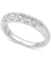 Macy's - Diamond Five-stone Ring (3/4 Ct. T.w. - Lyst