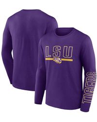 Profile - Lsu Tigers Big And Tall Two-hit Graphic Long Sleeve T-shirt - Lyst