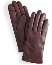 Cole Haan - Leather Cashmere Blend Lined Basic Tech Tip Gloves - Lyst