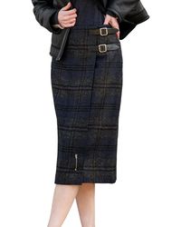 Celtic & Co. - Midi Celt Kilt Plaid Skirt - Lyst