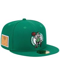 KTZ - N Boston Celtics Court Sport Leather Applique 59fifty Fitted Hat - Lyst