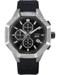 Timex - Ufc King Analog Silicone Strap 45mm Octagonal Watch - Lyst