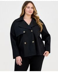Anne Klein Essentials - Plus Size Double-breasted Blazer - Lyst
