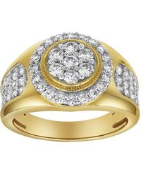 LuvMyJewelry - Heavyweight Natural Certified Diamond 1.51 Cttw Round Cut 14k Gold Statement Ring - Lyst