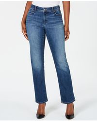 inc curvy fit straight leg jeans