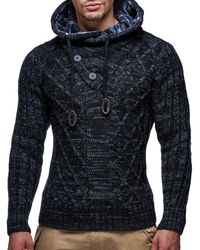 Leif Nelson - Men S Knitted Pullover | Long-sleeved Slim Fit Hoodie | Basic Winter Hoodie-sweater - Lyst