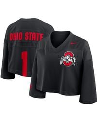 Nike - Ohio State Buckeyes Cropped Mesh Fashion Jersey - Lyst