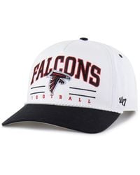 '47 - White/black Atlanta Falcons Roscoe Two-toned Hitch Adjustable Hat - Lyst