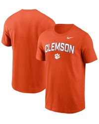 Nike - Clemson Tigers Primetime Arch Stack T-shirt - Lyst