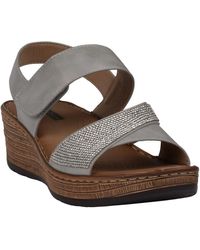 Gc Shoes - Lux Embellished Wedge Sandals - Lyst