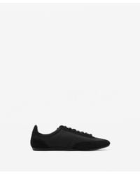 Mango - Combined Suede Leather Sneakers - Lyst