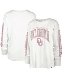 '47 - Distressed Oklahoma Sooners Statement Soa 3-hit Long Sleeve T-shirt - Lyst
