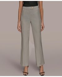 Donna Karan - Straight Leg Mid-rise Pants - Lyst