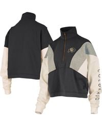 Pressbox - Colorado Buffaloes Ferrara Color Block Quarter-zip Sweatshirt - Lyst