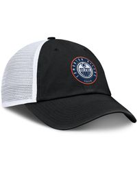 Fanatics - Black/gray Edmonton Oilers Averie Trucker Adjustable Hat - Lyst