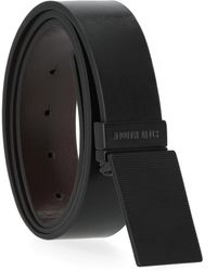 Steve Madden - 35mm Textured Plaque Buckle Belt - Lyst