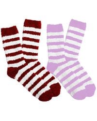 Stems - Striped Cozy Socks Two Pack - Lyst