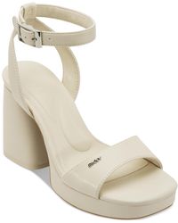 DKNY - Scotia Platform Sandals - Lyst