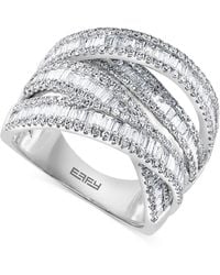 Effy - Effy Diamond Baguette Crossover Statement Ring (1-5/8 Ct. T.w. - Lyst