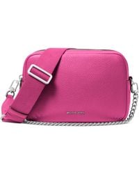 Michael Kors - Michael Bryant Medium Leather Double Zip Chain Camera Crossbody - Lyst