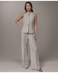 Donna Karan - One Button Vest High Waisted Pants - Lyst