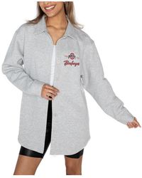 Gameday Couture - Ohio State Buckeyes Foundation Full-button Long Sleeve Overshirt - Lyst