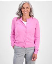 Style & Co. - Petite Crewneck Cardigan - Lyst