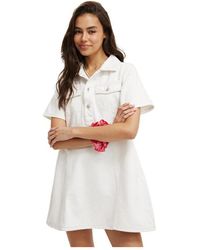 Cotton On - Original Denim Mini Dress - Lyst
