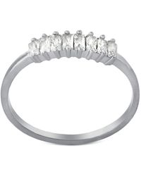 Giani Bernini - Cubic Zirconia Horizontal Cluster Ring In Sterling Silver, Created For Macy's - Lyst