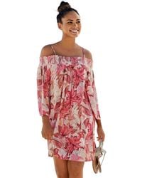 Lascana - Off The Shoulder Patterned Dress - Lyst