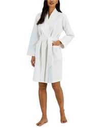 Charter Club Solid Waffle Wrap Robe, Created For Macy's - White