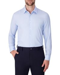 Report Collection - Long Sleeve 4-way Geo Print Dress Shirt - Lyst