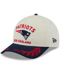 KTZ - Cream/navy New England Patriots 2025 Nfl Draft 9forty A-frame M-crown Adjustable Hat - Lyst