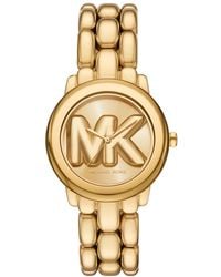 Michael Kors - Â Phoebe Three-hand Gold-tone Stainless Steel Watch - Lyst