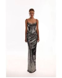 Milla - Dramatic Fitted Sequined Maxi Skirt - Lyst