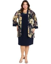 R & M Richards - Plus Size 2-pc. Floral-print Jacket & Dress Set - Lyst