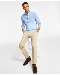Club Room - Button Mock Neck Sweater Four Way Stretch Pants Created For Macys - Lyst