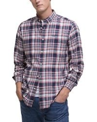 Barbour - Tailored-fit Bridport Linen-blend Plaid Shirt - Lyst