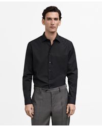 Mango - Slim-fit Cotton Poplin Dress Shirt - Lyst
