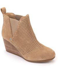 toms booties tan