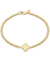 DEVATA - Clover Beaded Ball Bracelet - Lyst