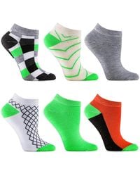 Gallery Seven - Fuchsia Bubblegum Ankle Socks 6 Pack - Lyst