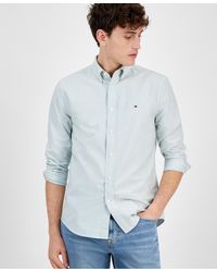 Tommy Hilfiger - Regular-fit Striped Heritage Oxford Long-sleeve Shirt - Lyst