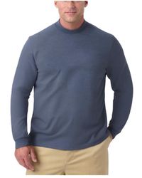 Kingsize - Mock Turtleneck Long-sleeve Cotton Tee - Lyst