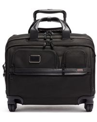 Tumi - Alpha 3 Leather Deluxe 4-wheel Laptop Briefcase - Lyst