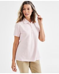 Style & Co. - Short-sleeve Cotton Polo Shirt - Lyst