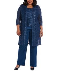 macy's womens plus size pant suits